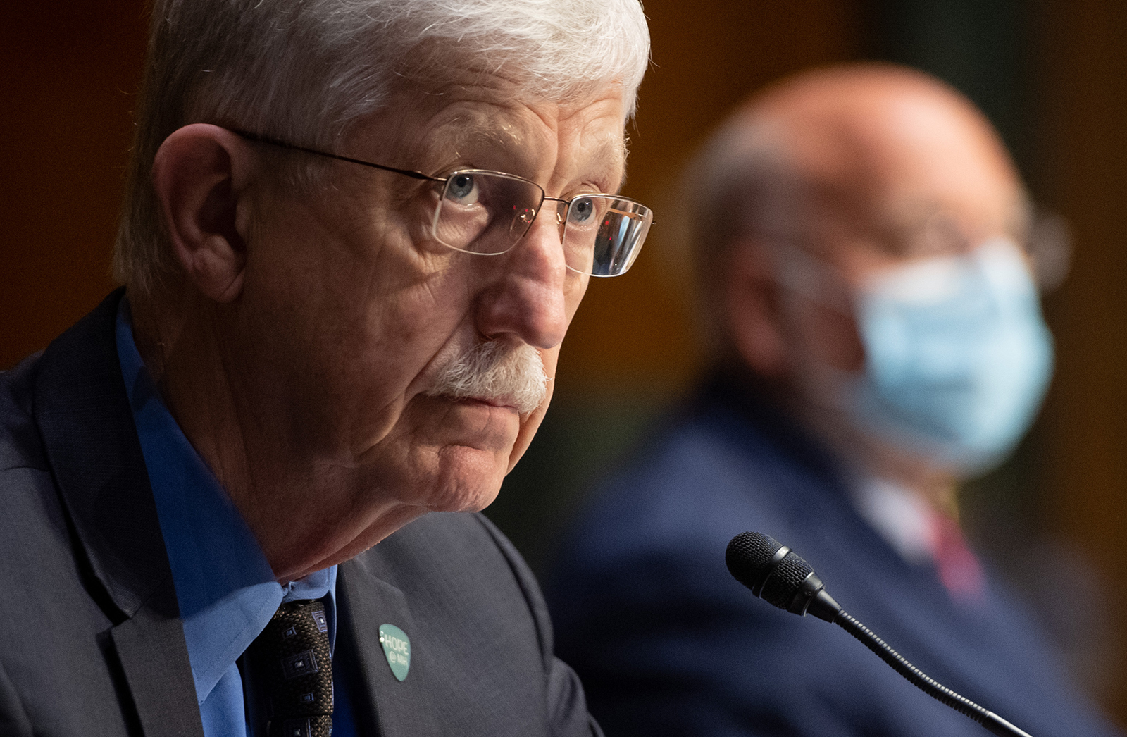 Dr. Francis Collins testifies during a hearing on Operation Warp Speed on July 2 on Capitol Hill in Washington. 