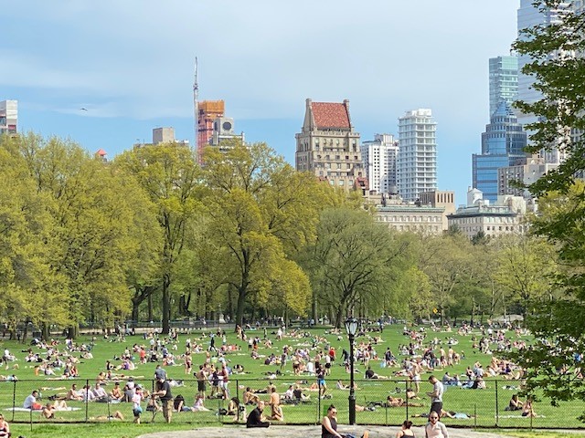 Central Park was full of people Saturday, May 2, 2020. 