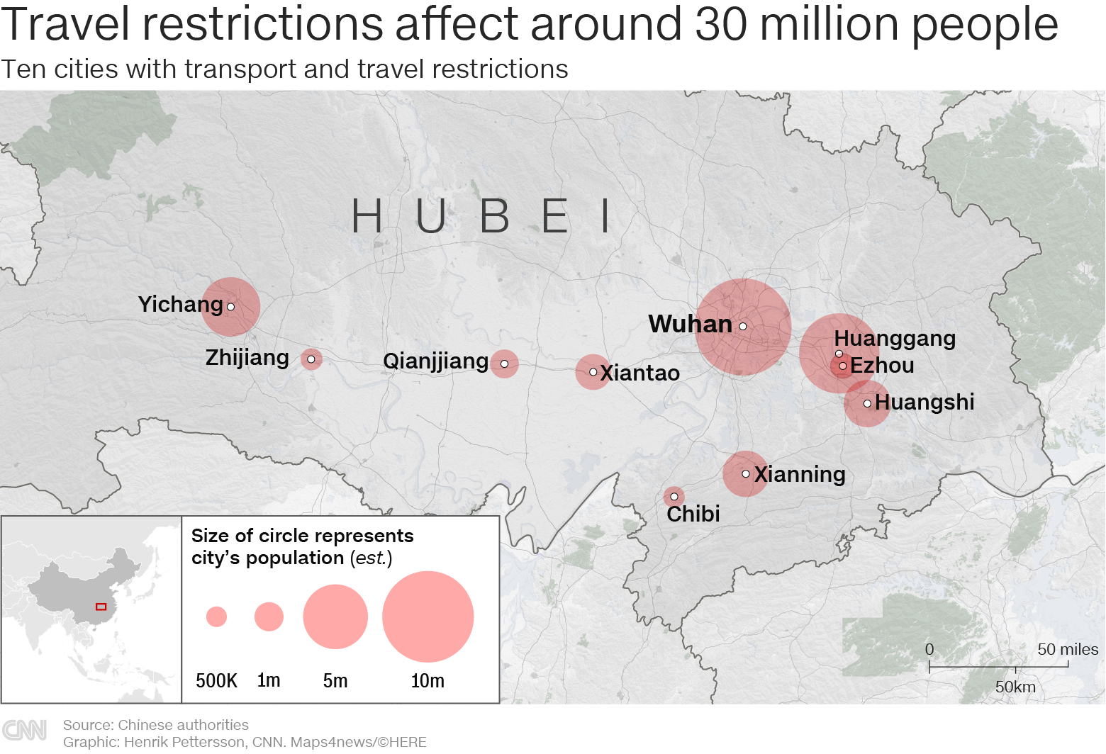 Unprecedented lockdown on 10 cities and 30 million people