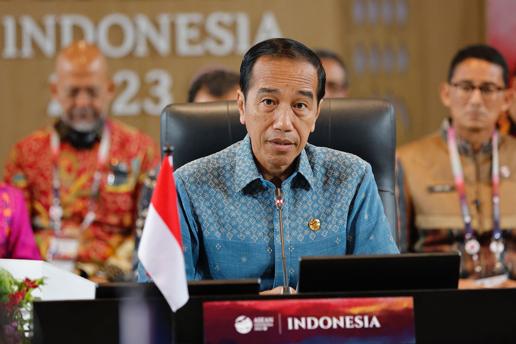 Indonesian President Joko Widodo attends the 15th Indonesia-Malaysia-Thailand Growth Triangle (IMT-GT) Summit on the sidelines of the ASEAN Summit in Labuan Bajo on May 11.