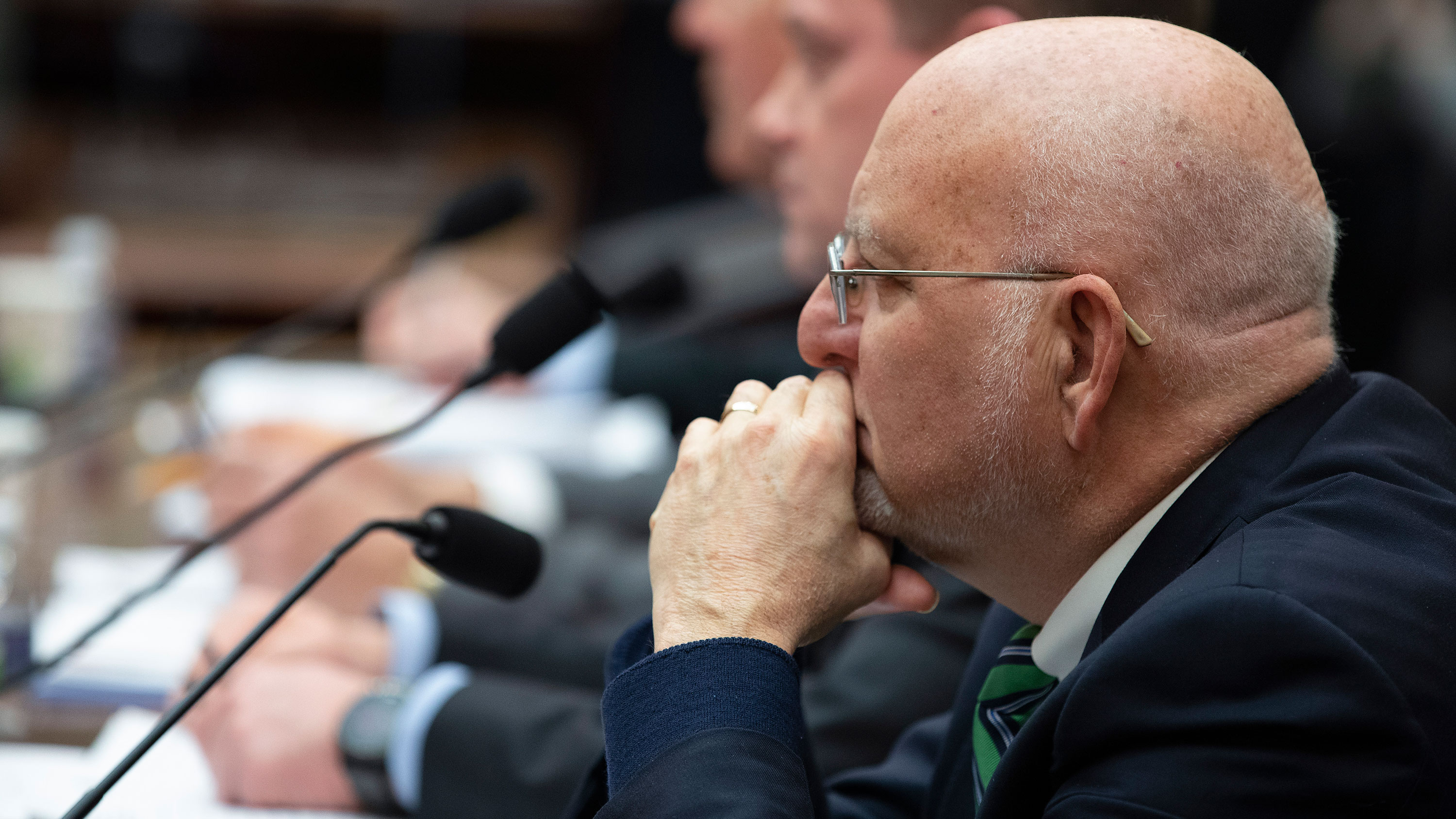 Robert Redfield, Director of Centers for Disease Control and Prevention, testifies at a House Foreign Affairs Committee on Capitol Hill. 