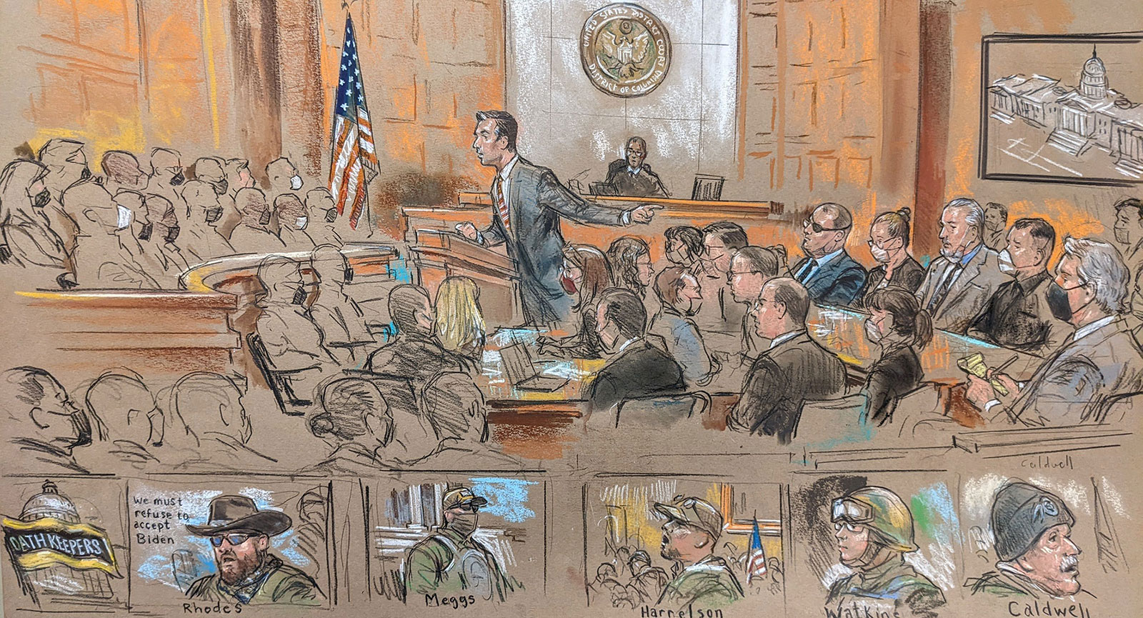 (Sketch by Bill Hennessy)