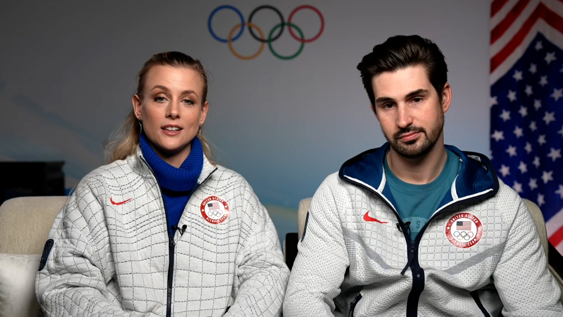 Madison Hubbell and Zachary Donohue during their CNN interview.