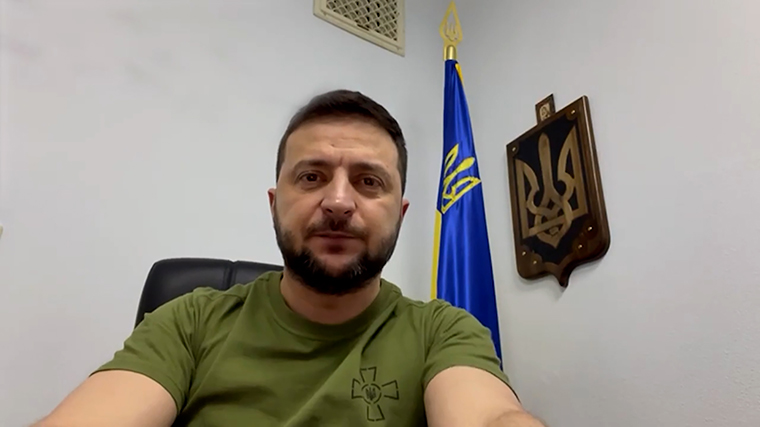 （乌克兰总统 Volodymyr Zelensky/YouTube）