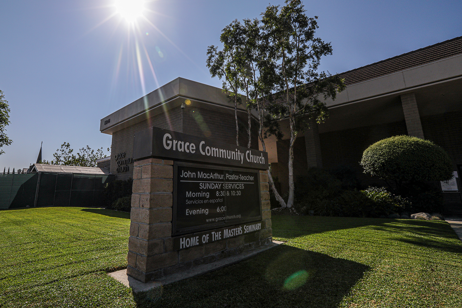 Grace Community Church in Sun Valley, California, as seen on September 4.