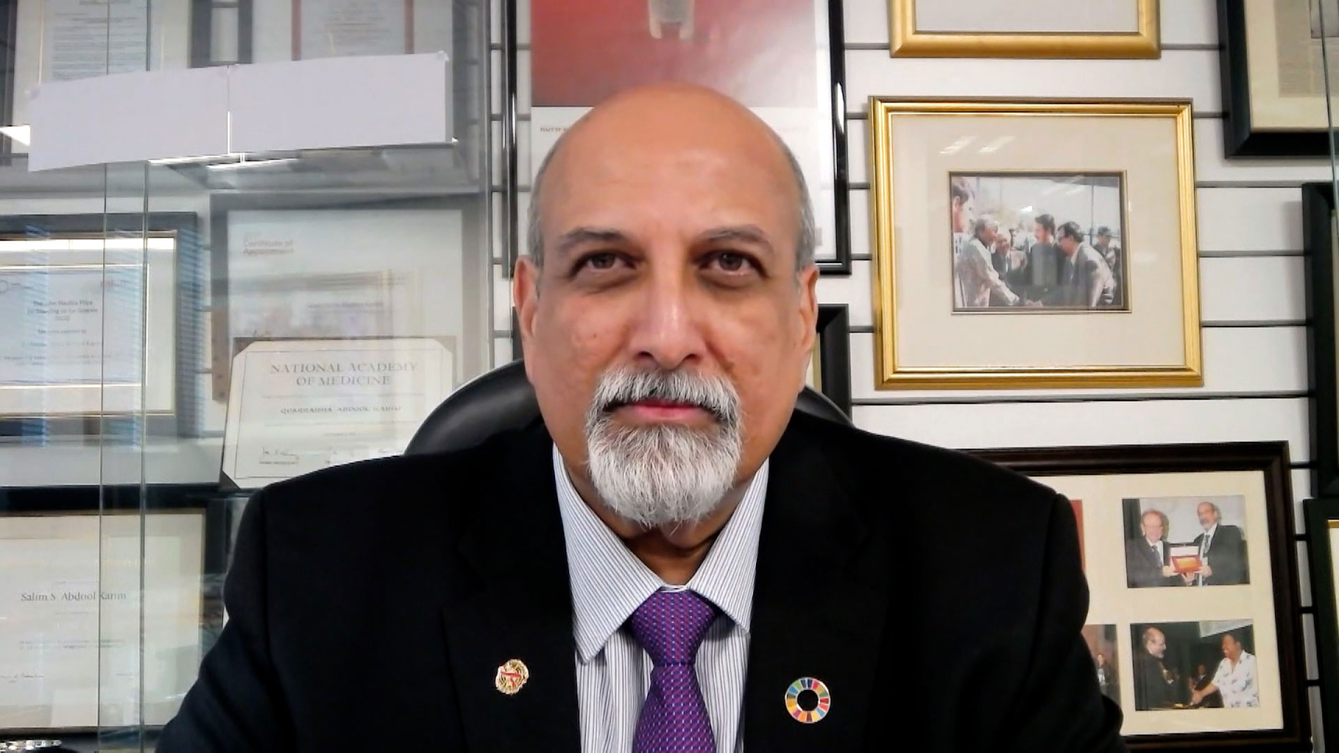 Salim Abdool Karim on November 29.