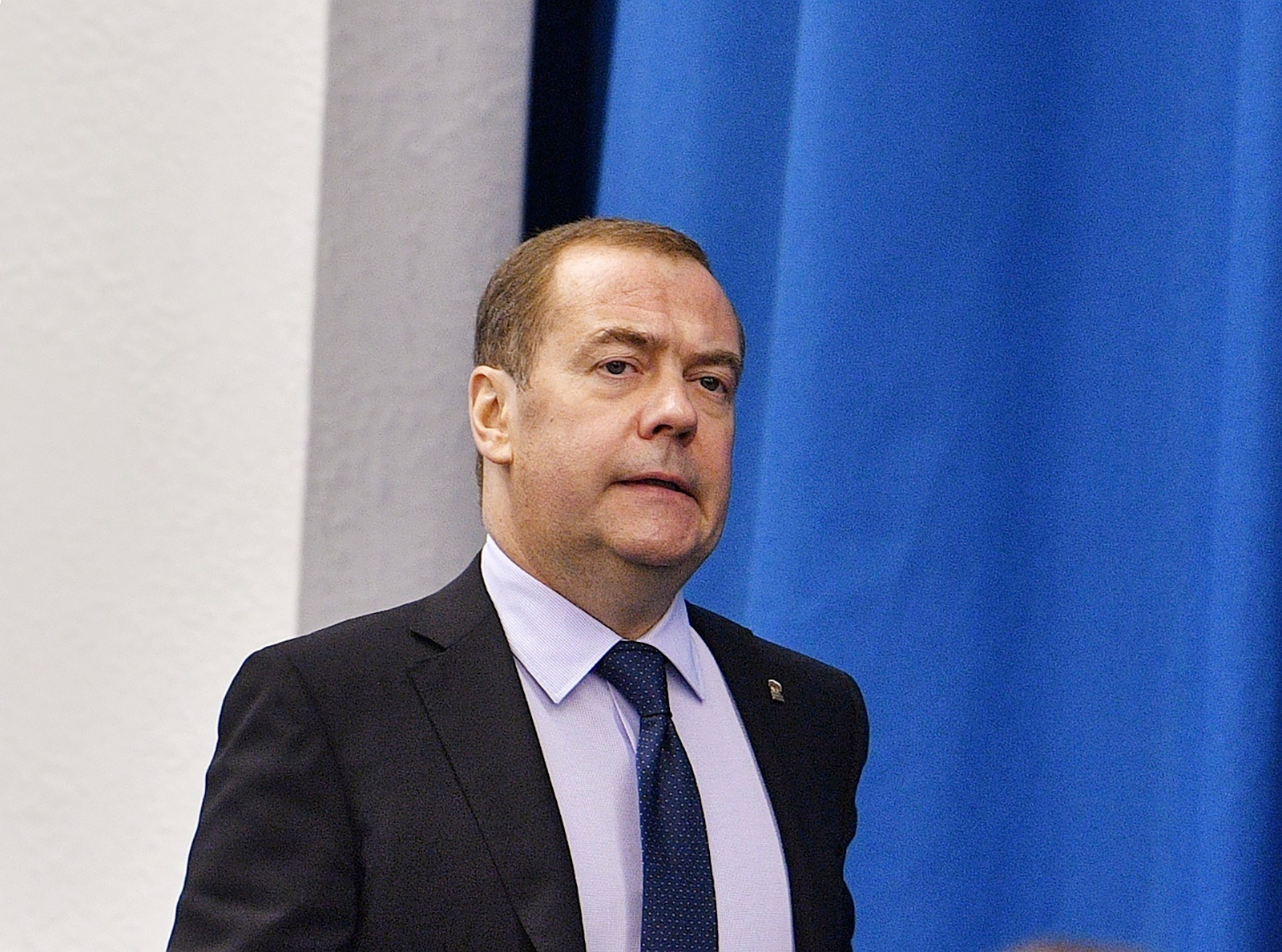 Dmitry Medvedev attends a meeting in Moscow, Russia on July, 18.