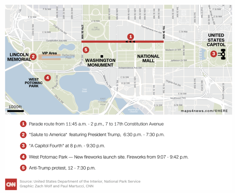 900 members of DC National Guard have been activated for the celebration