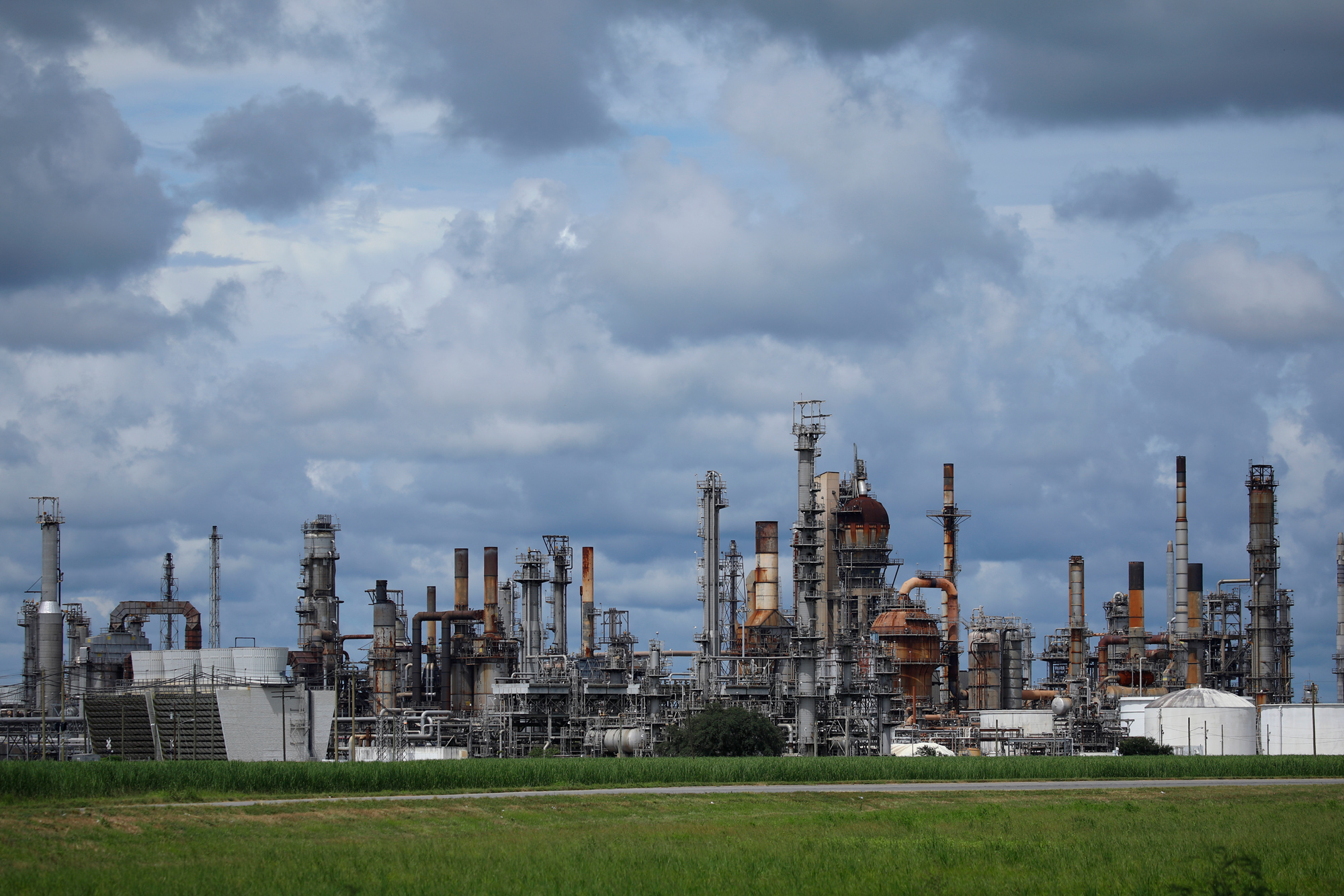 The Royal Dutch Shell Plc Convent Refinery is seen ahead of Hurricane Ida, on Saturday, August 28 in Convent, Louisiana.
