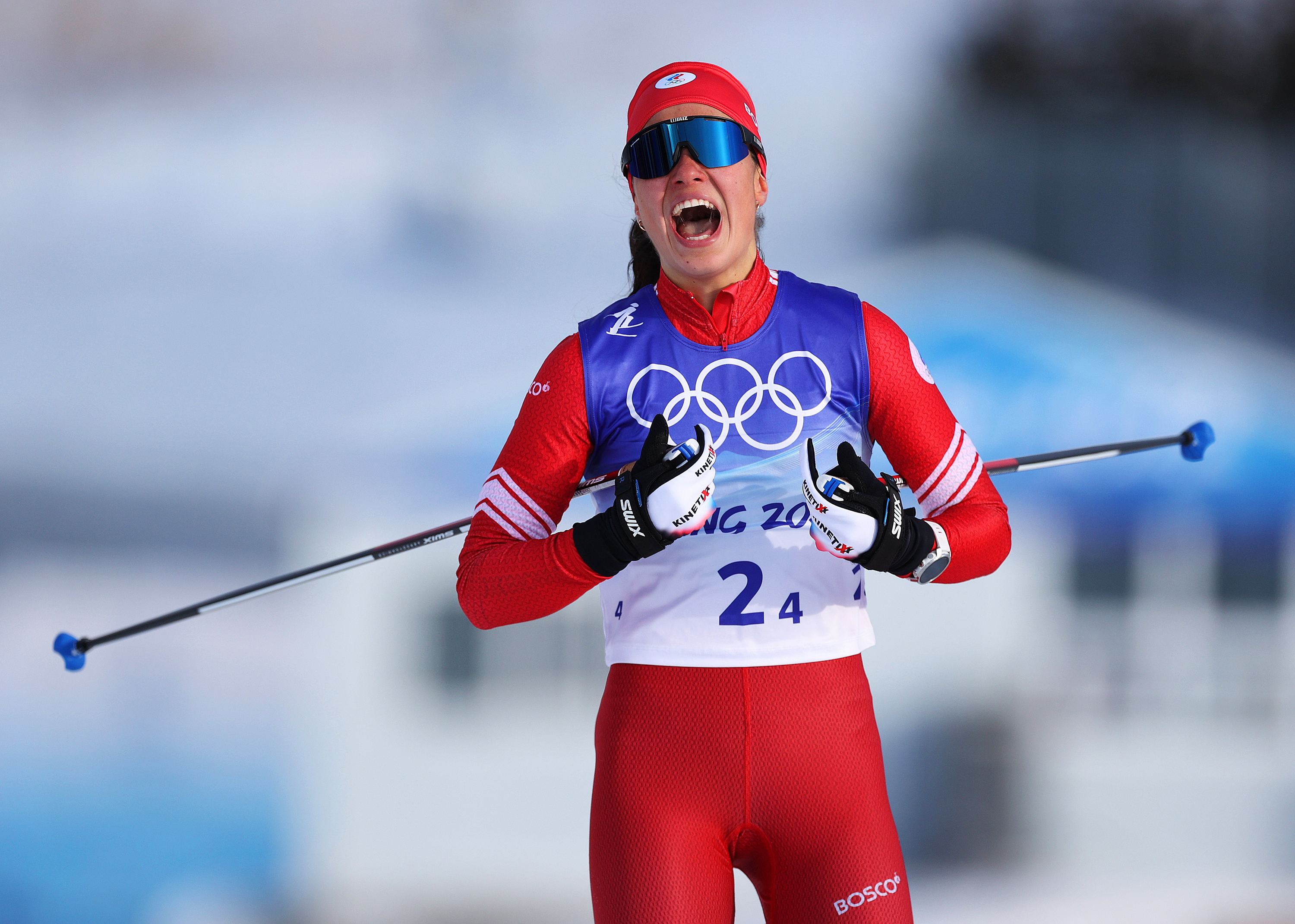 Olympic skier called a hero or traitor depending on social media