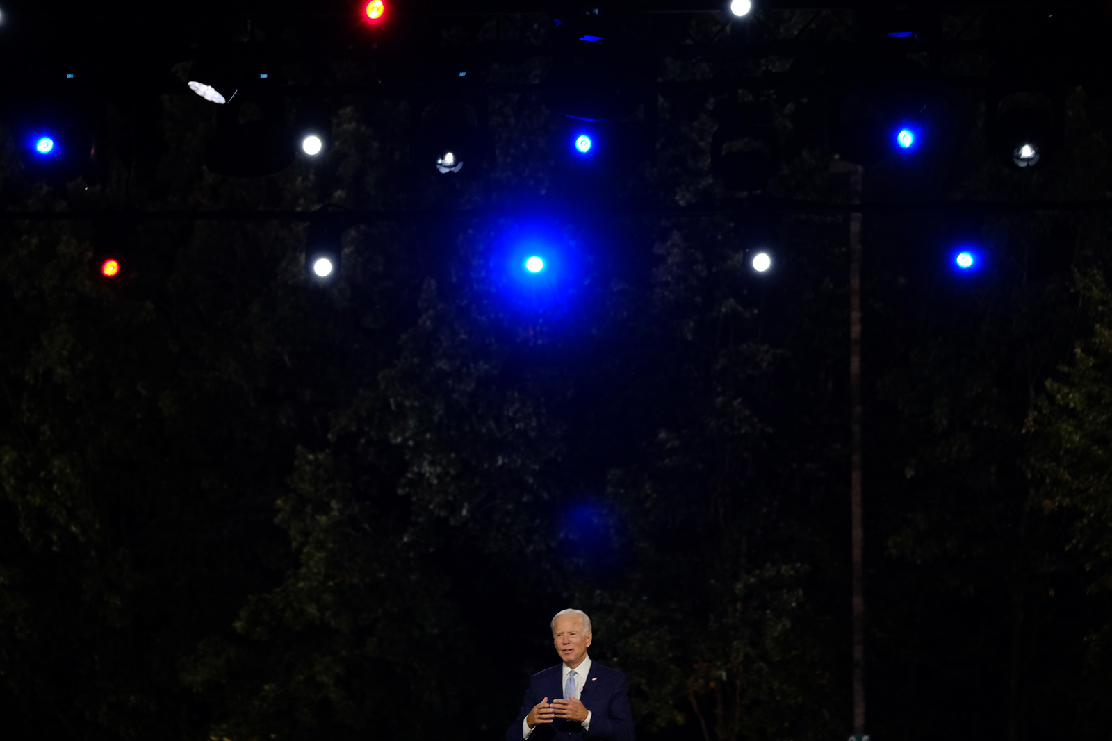 Democratic presidential nominee Joe Biden speaks at the CNN Presidential Town Hall in Scranton, Pennsylvania, on Thursday.