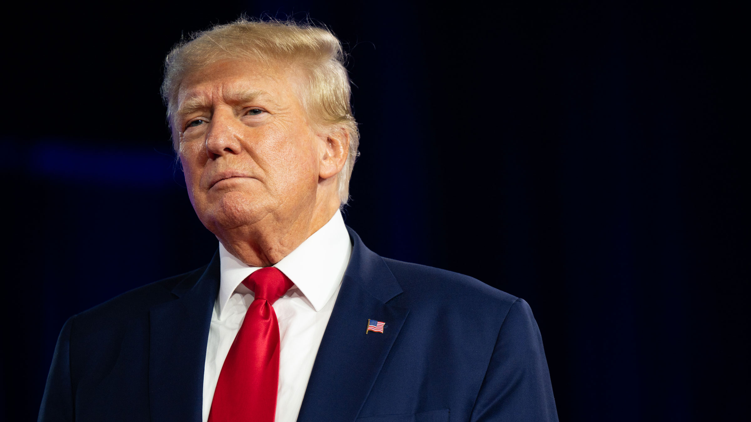 Former President Donald Trump attends the Conservative Political Action Conference in August.