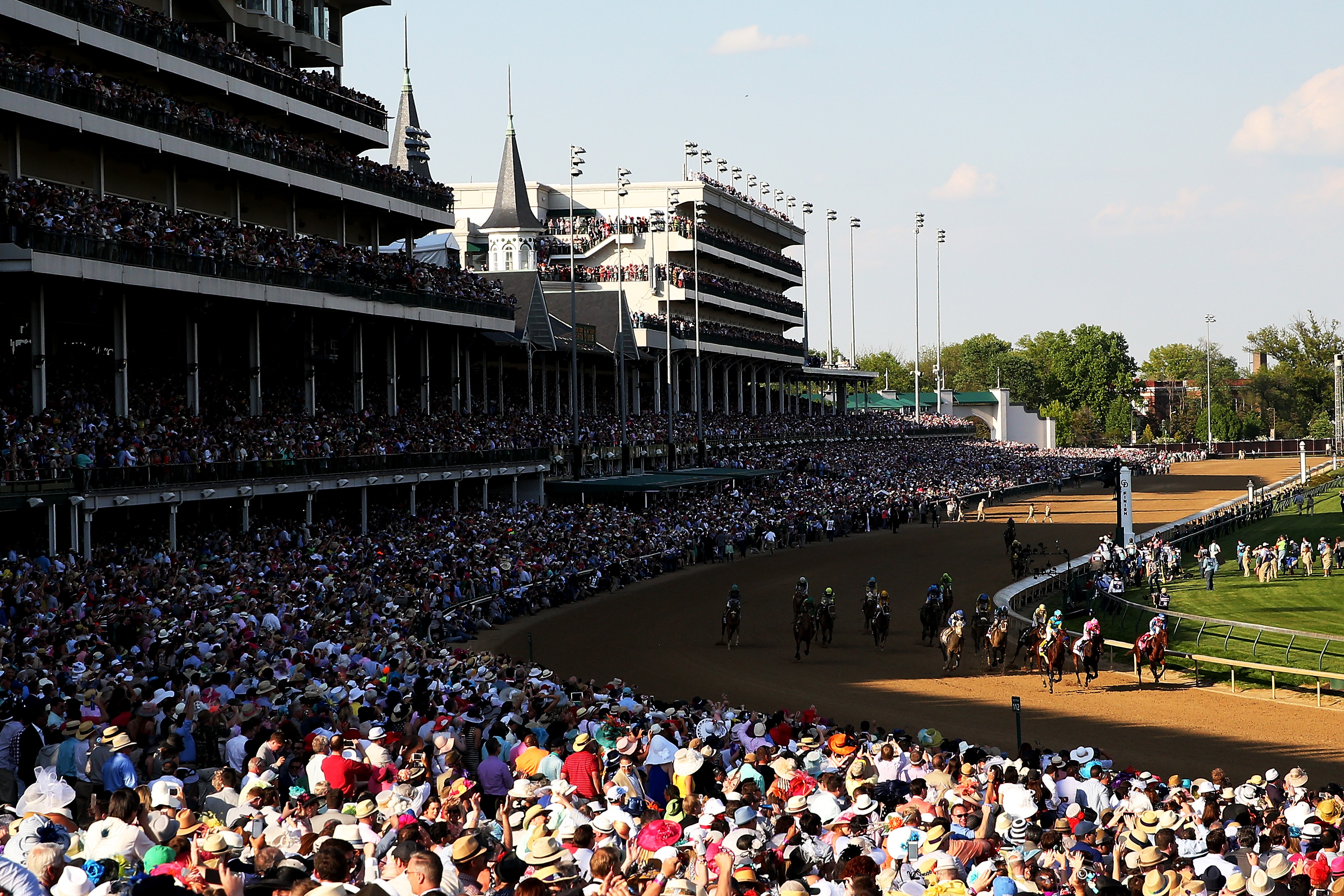More than 170,000 people attended the Kentucky Derby in 2015, setting an attendance record for Churchill Downs.