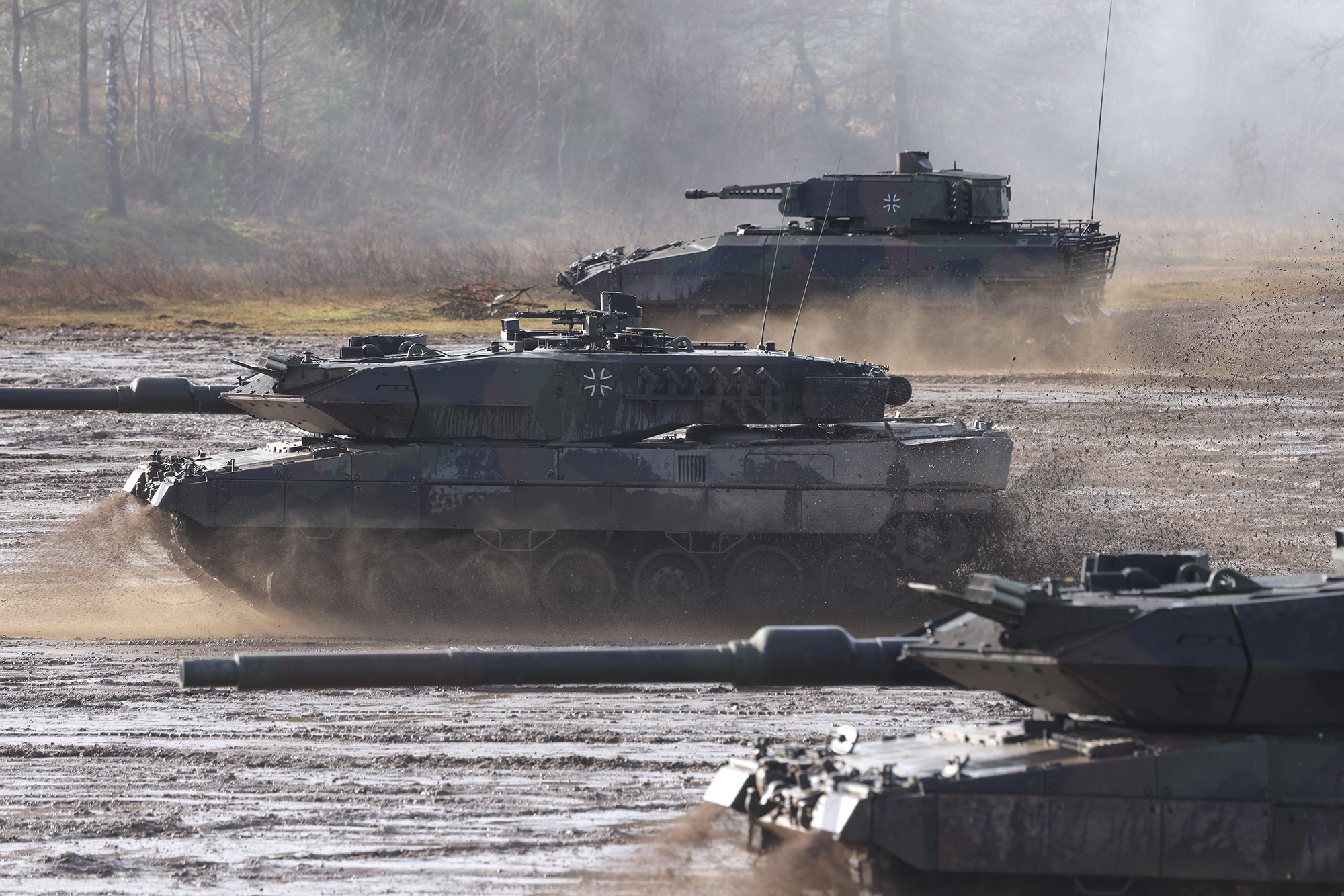 Ukraine's Leopard 1 Tanks Roll Toward The Front—Without Extra Armor