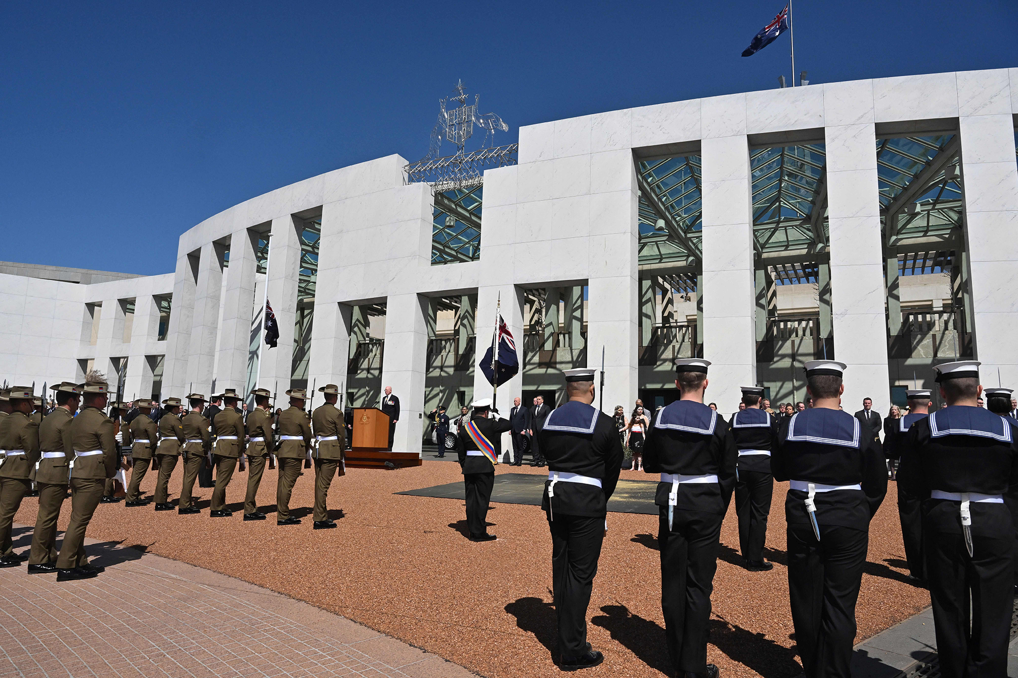 The Proclamation of Accession ceremony for King Charles III in Canberra, Australia, on September 11. 