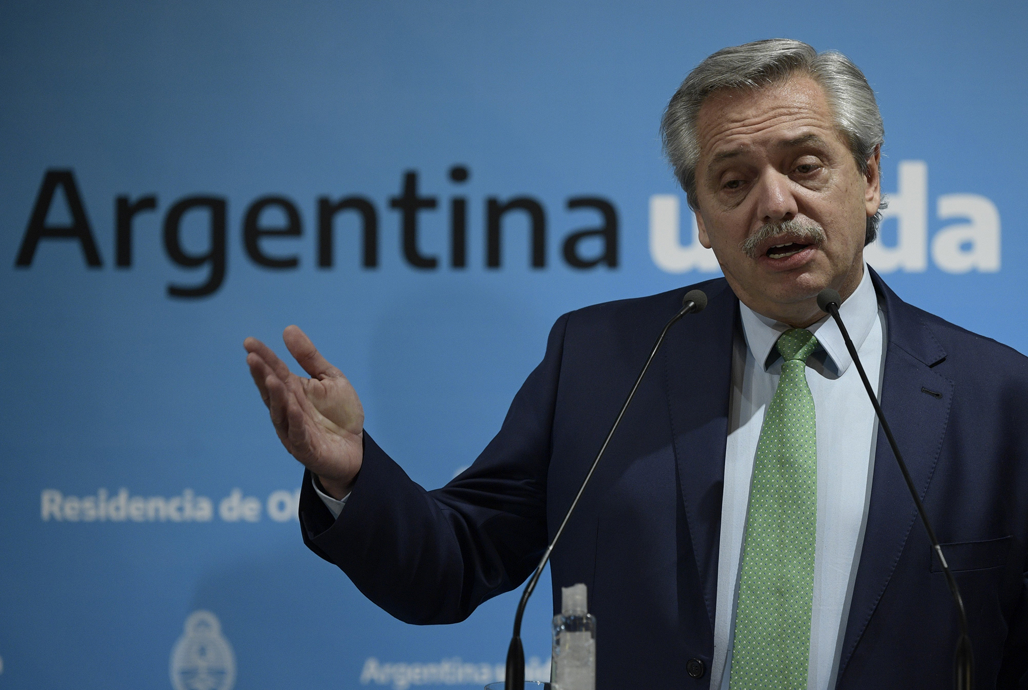 Argentina President Alberto Fernandez has ordered people to stay home in an effort to curb the spread of coronavirus. 