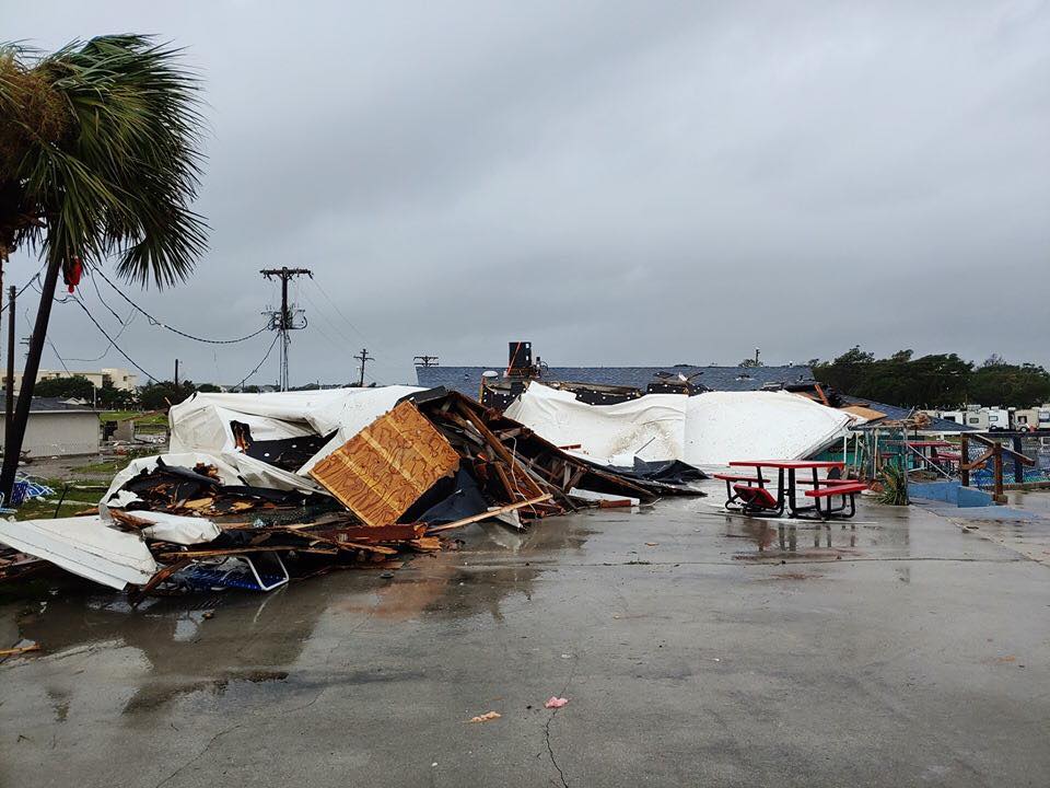 A tornado destroyed several homes in North Carolina today