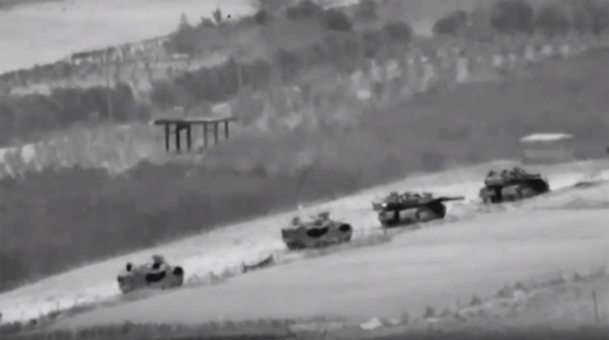 The Israeli military conducts ground raids in Gaza on October 27 in this still taken from a handout video.