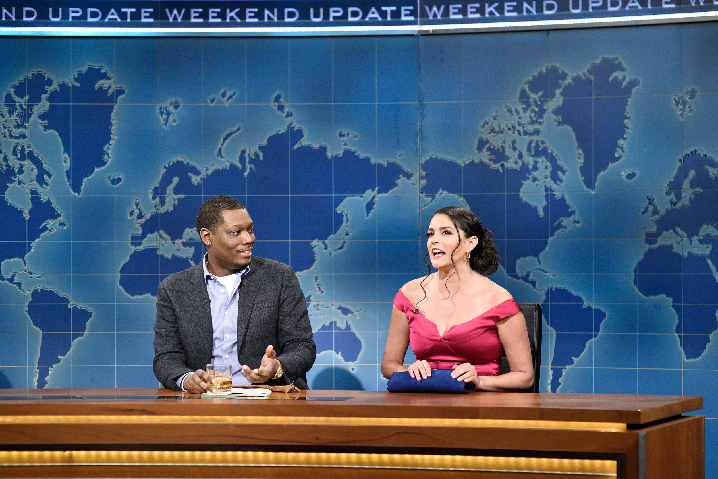 Michael Che and Cecily Strong during the March 7 episode of Saturday Night Live.