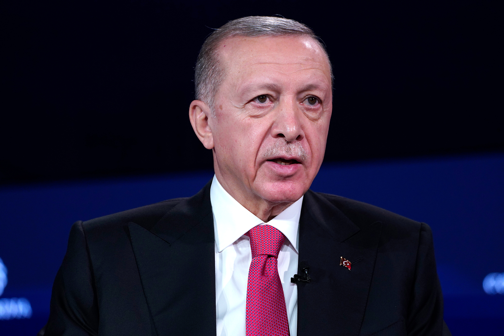 Turkish President Recep Tayyip Erdoğan speaks at a summit in New York on September 18. 