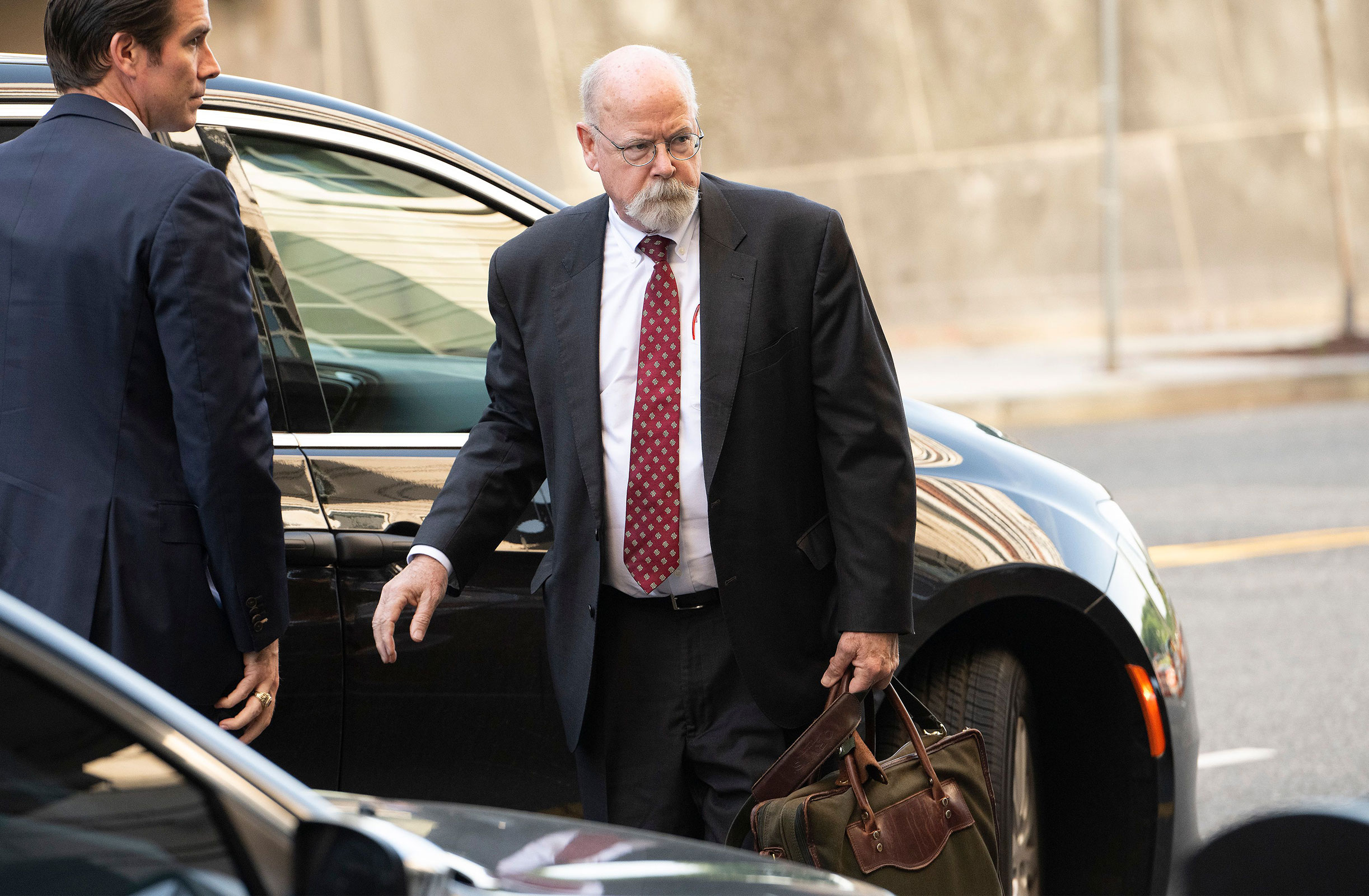 John Durham arrives at federal court in Washington, DC, in May 2022. 