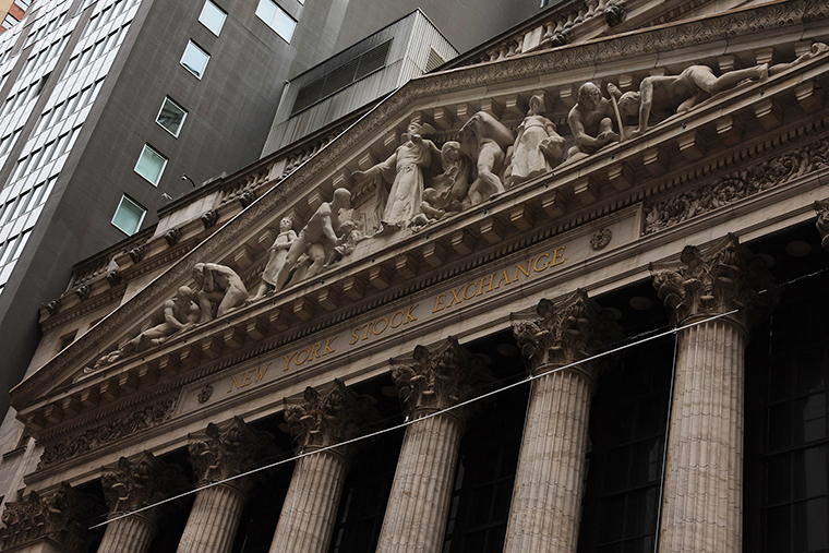 The New York Stock Exchange seen on January 19.