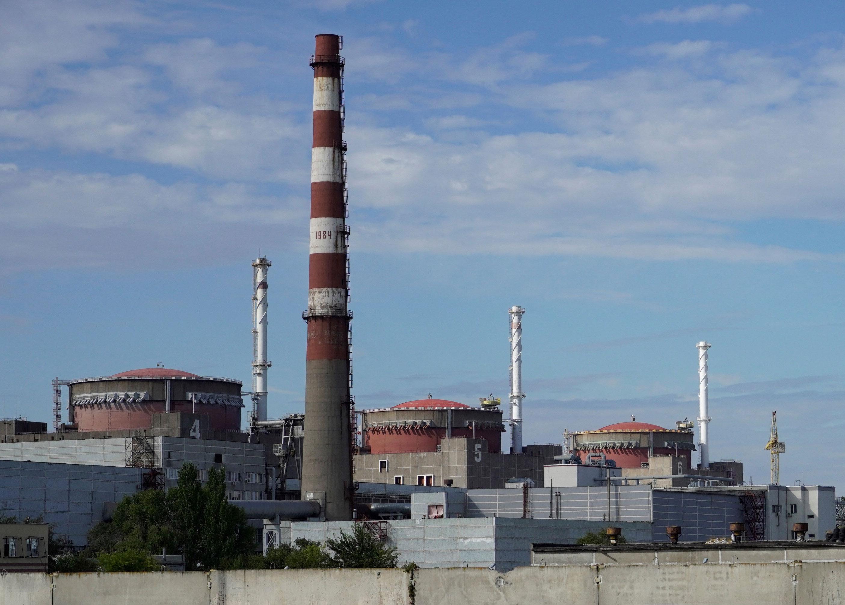 The Zaporizhzhia nuclear plant is pictured September 11, 2022. 