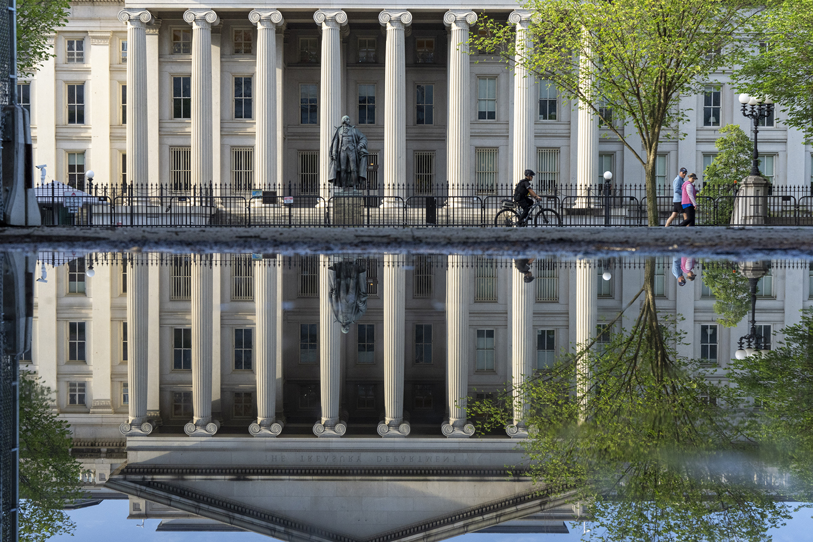 The U.S Treasury building seen on May 14 in Washington DC. 