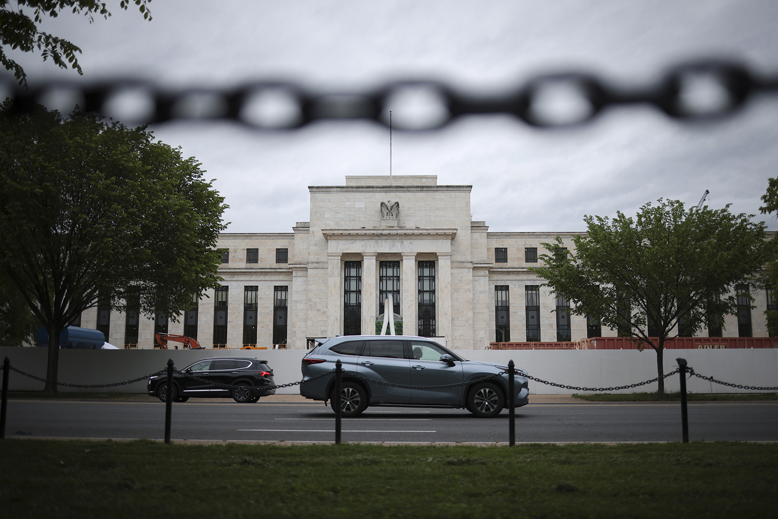 The Federal Reserve building is shown on May 2 in Washington, DC.