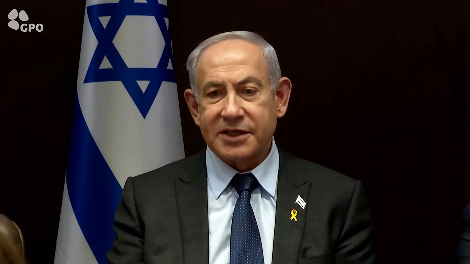 Israeli Prime Minister Benjamin Netanyahu speaks to a delegation of UN ambassadors on Wednesday, January 31.