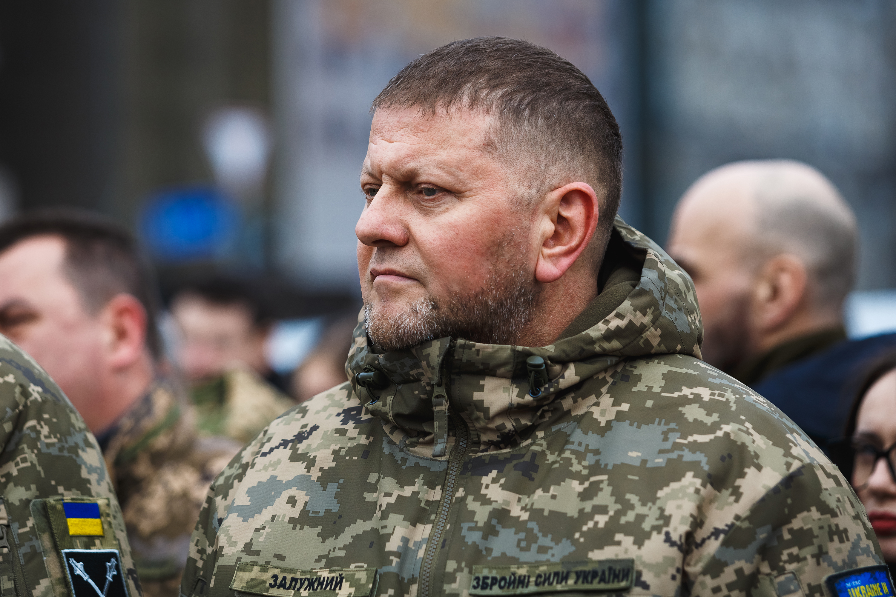 Valerii Zaluzhnyi, commander in chief of Ukraine’s armed forces, attends a ceremony on March 10, in Kyiv, Ukraine. 