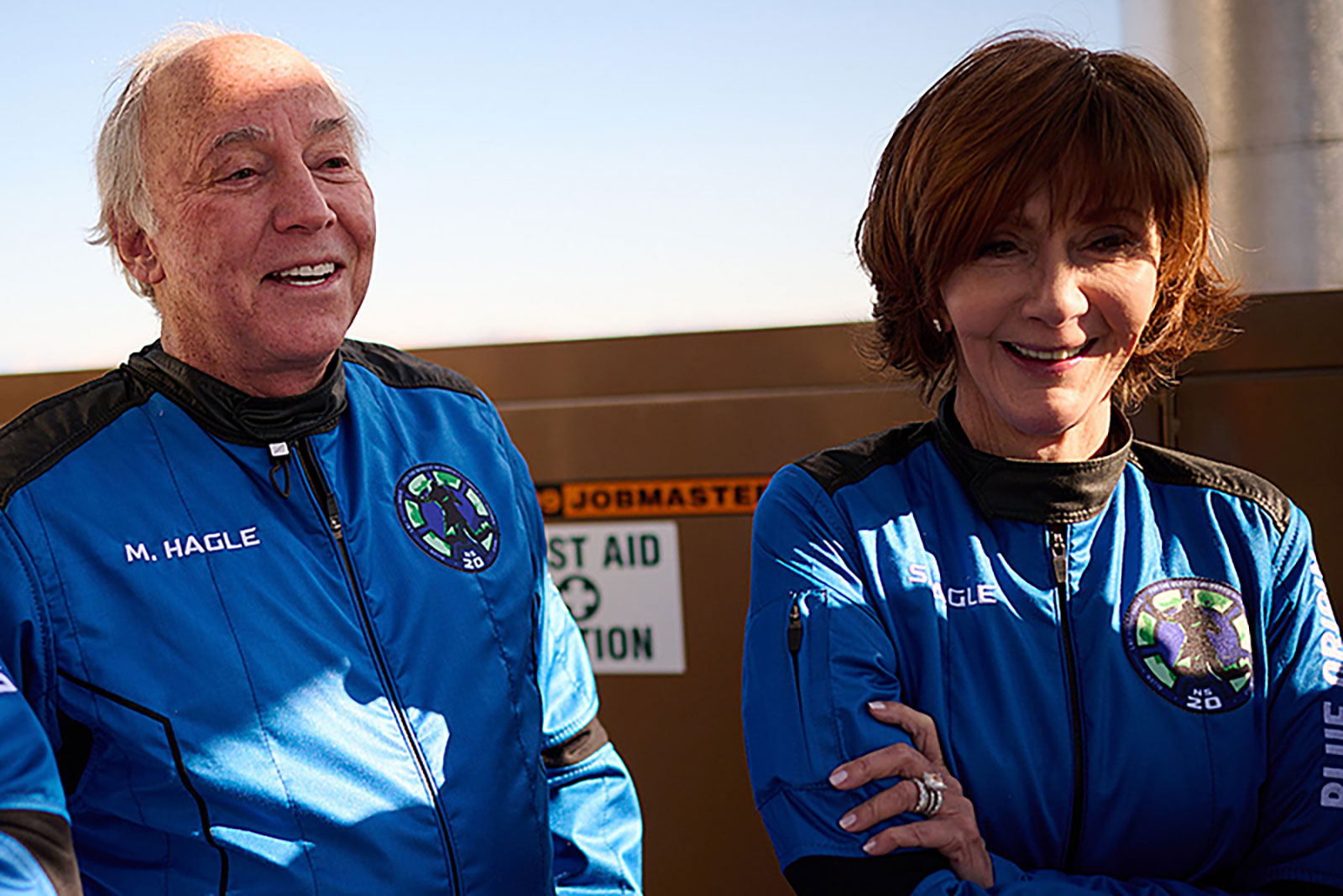 Marc and Sharon Hagle were on Blue Origin’s 2022 space mission.
