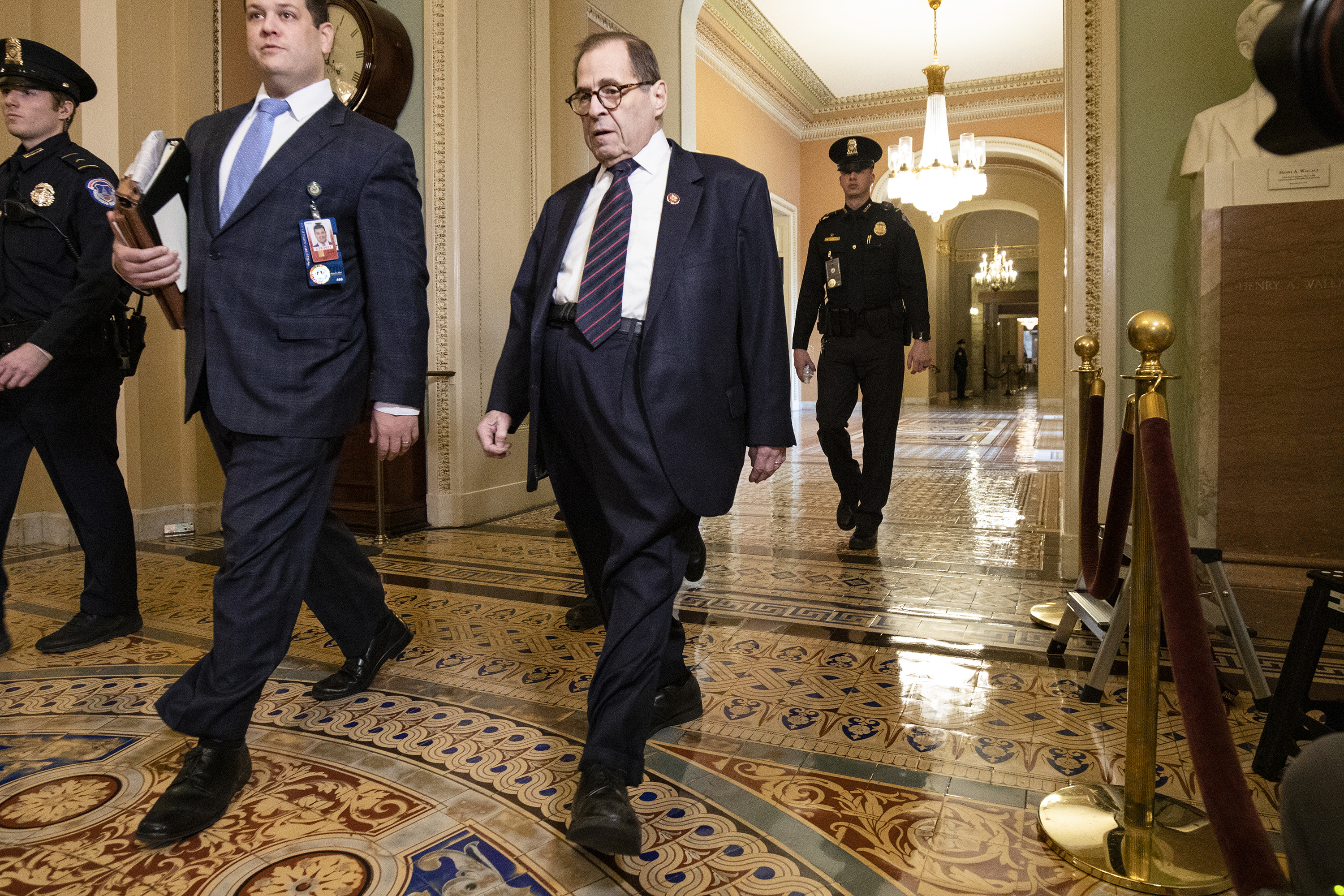 47 Rep. Jerry Nadler is not on Senate floor today as his wife