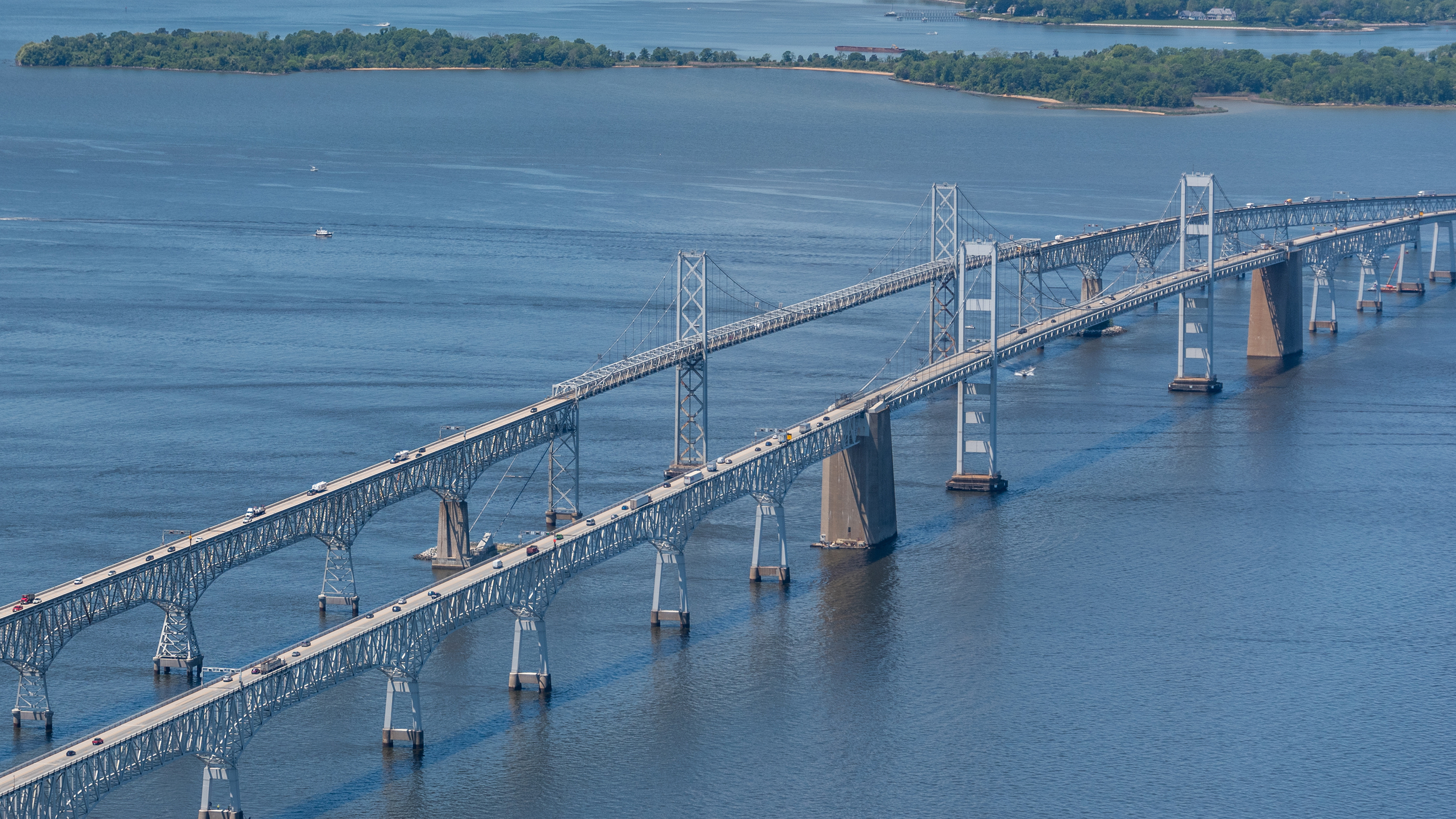 Die Chesapeake Bay Bridge im Jahr 2021.