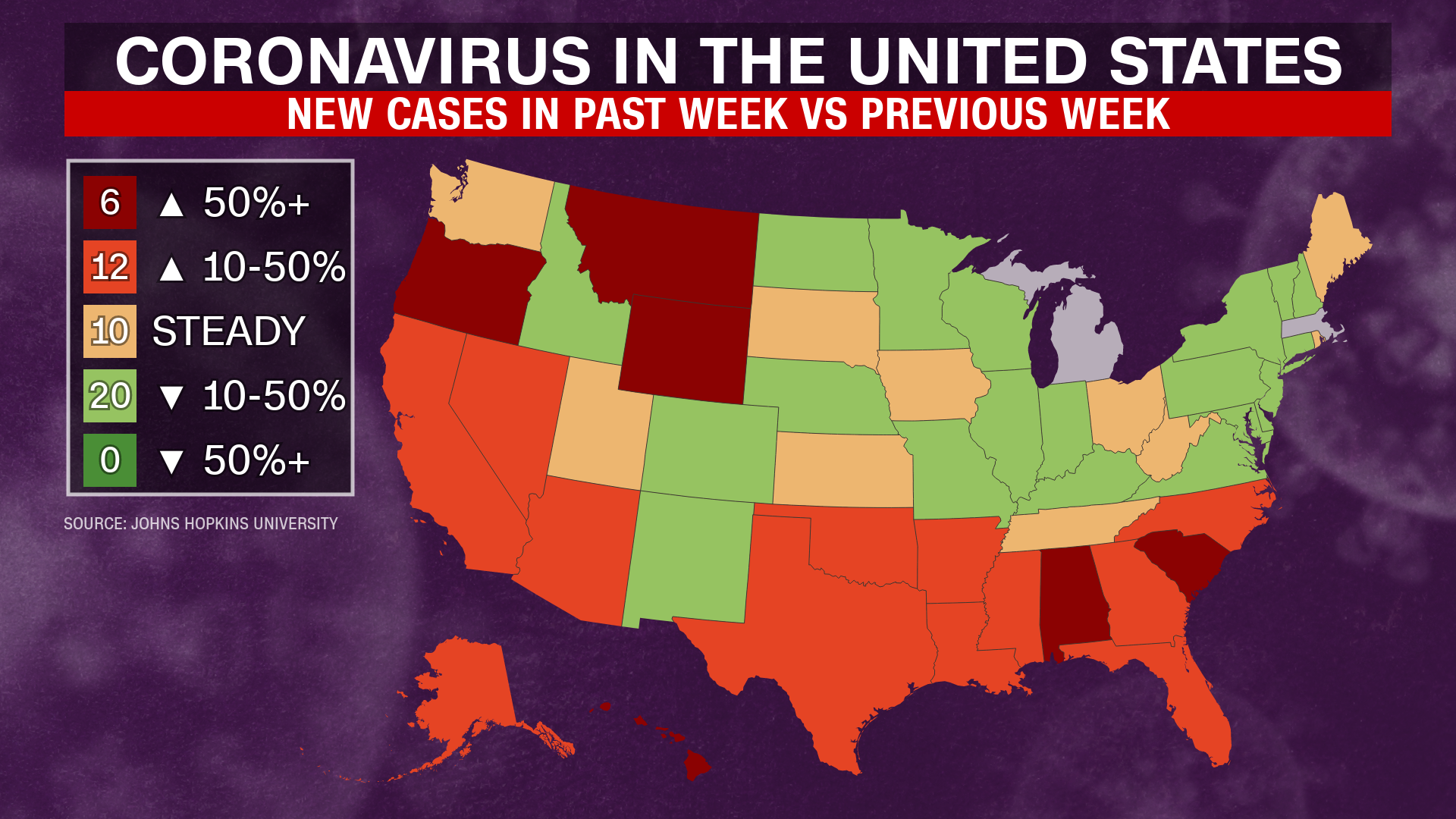 Heres Where Coronavirus Cases Are Increasing Across The Us