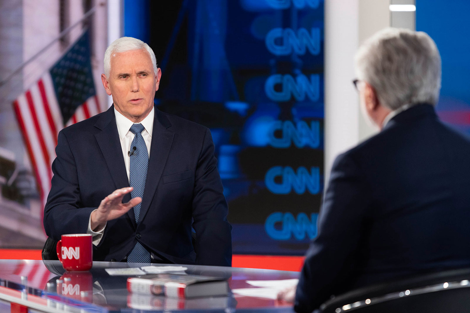 Former Vice President Mike Pence responds to Wolf Blitzer. 