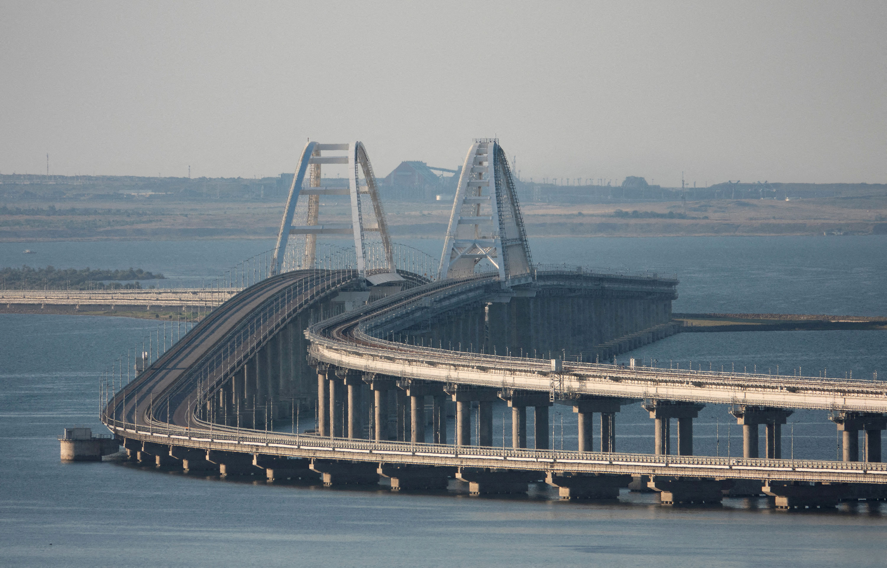 The Kerch Bridge is pictured July 17.