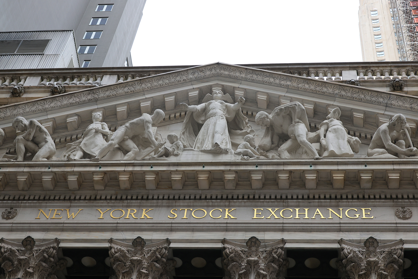 The New York Stock Exchange is seen on February 24 in New York City. 