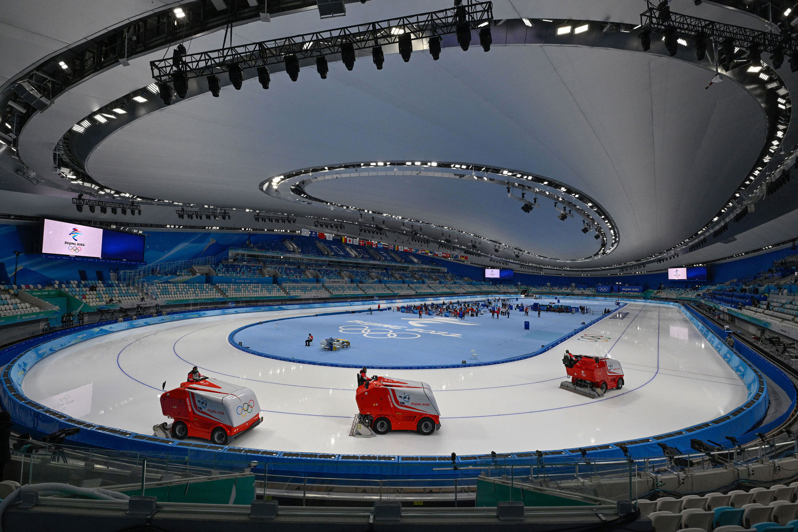 General view of the National Speed Skating Oval on Feb. 1.
