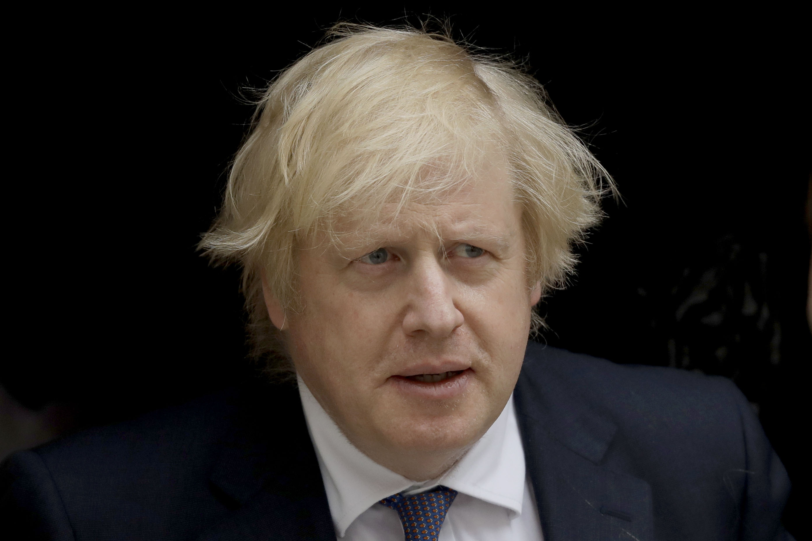 UK Prime Minister Boris Johnson leaves 10 Downing Street in London on July 1.