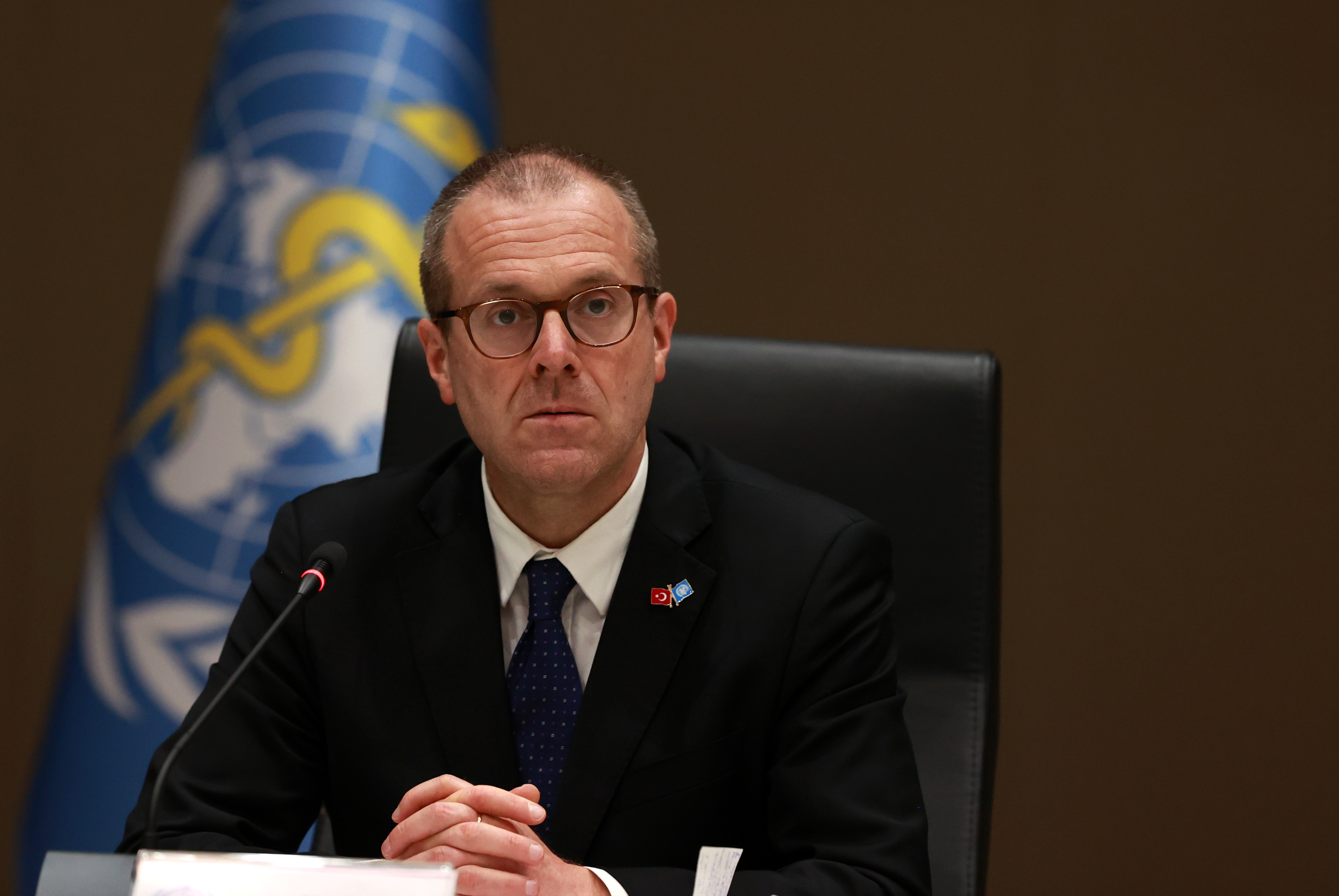 World Health Organization (WHO) Regional Director for Europe Dr. Hans Kluge at a meeting in Ankara, Turkey, in July 2020.