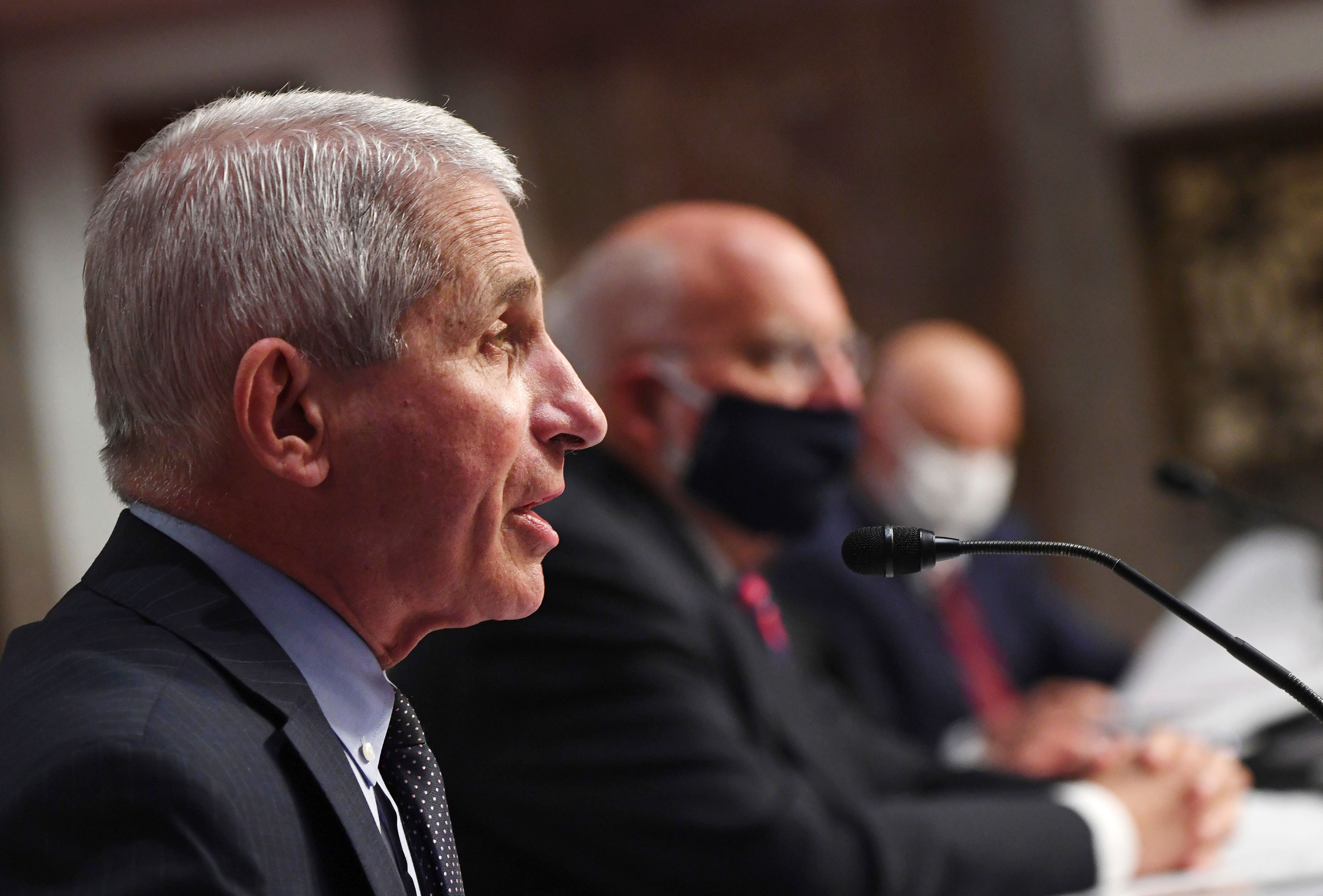 Dr. Anthony Fauci, director of the National Institute for Allergy and Infectious Diseases, testifies before a Senate Health, Education, Labor and Pensions Committee hearing on June 30 in Washington, DC.