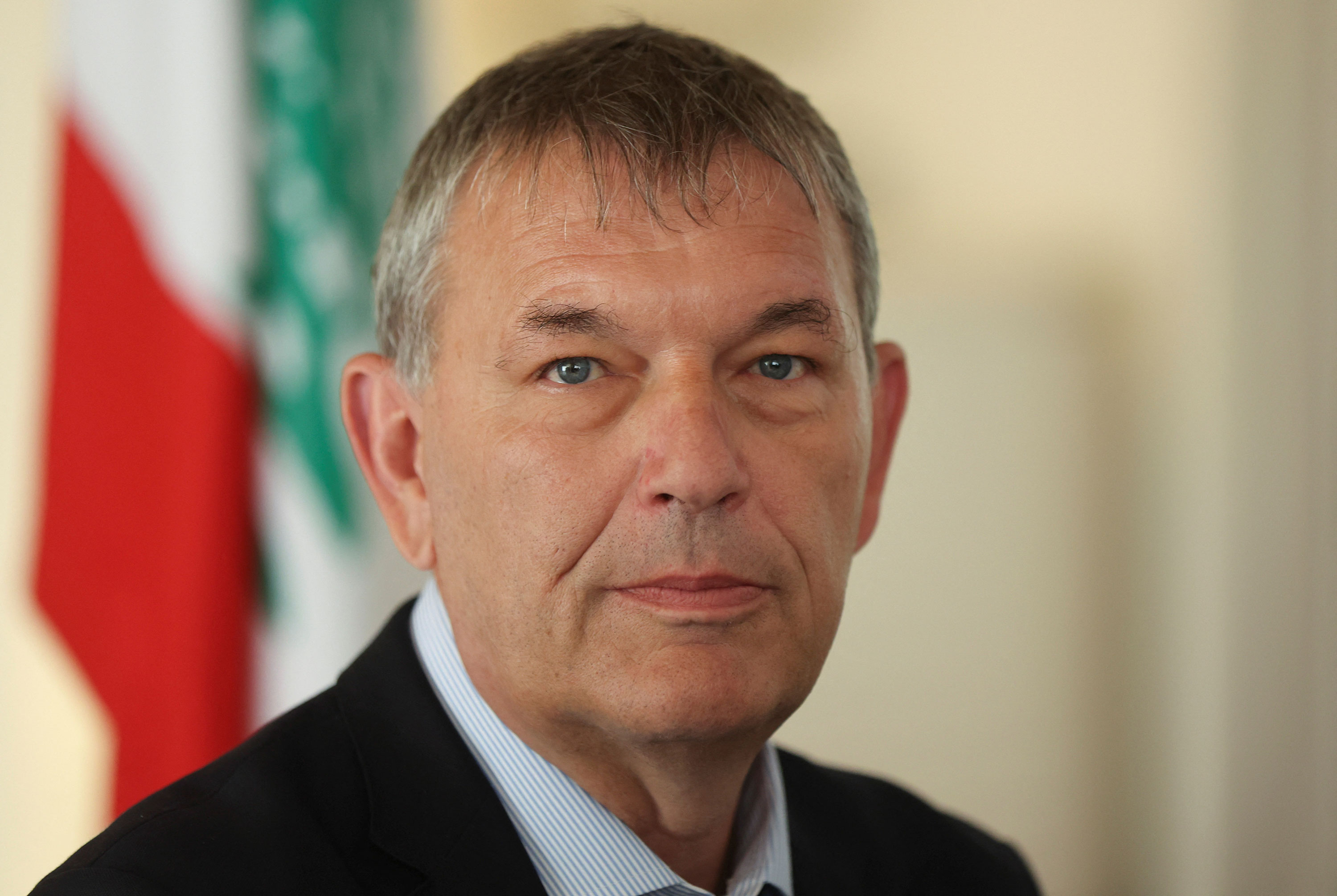 Philippe Lazzarini, commissioner general of the United Nations Relief and Works Agency for Palestine Refugees in the Near East, attends a press conference in Beirut, Lebanon, in June 2023.