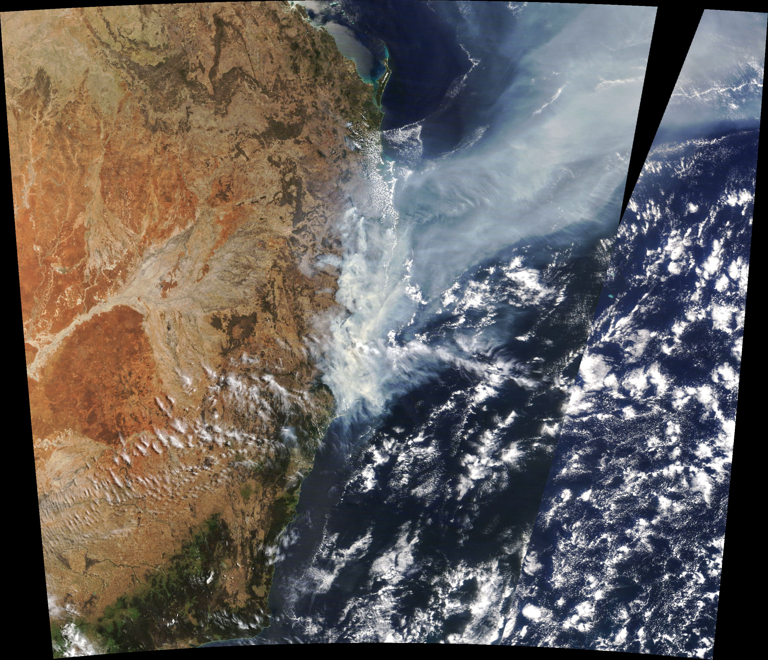 Австралия НАСА снимок