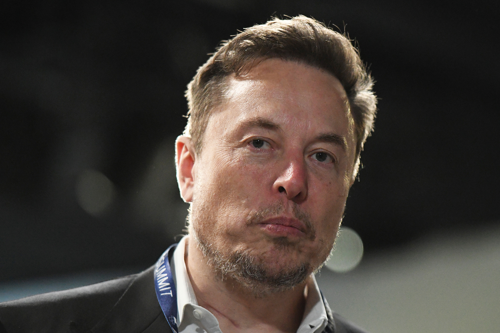 Elon Musk attends the AI Safety Summit 2023 at Bletchley Park in Bletchley, UK, on November 1.