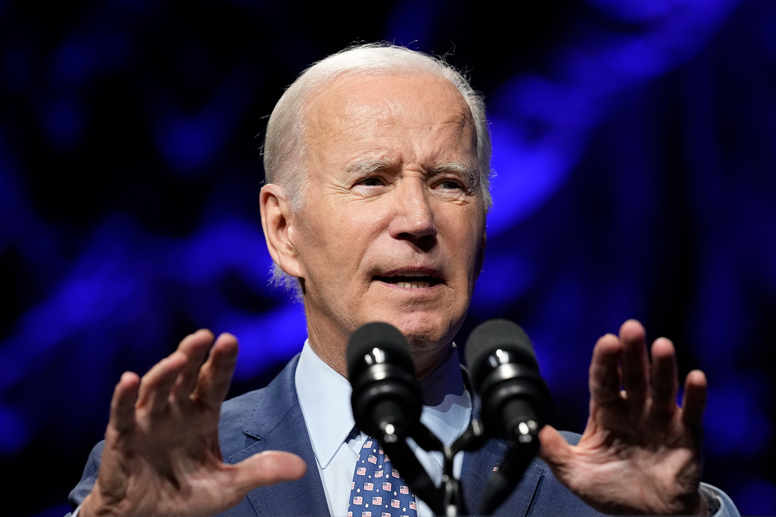 Joe Biden speaks in Washington, on June 14.