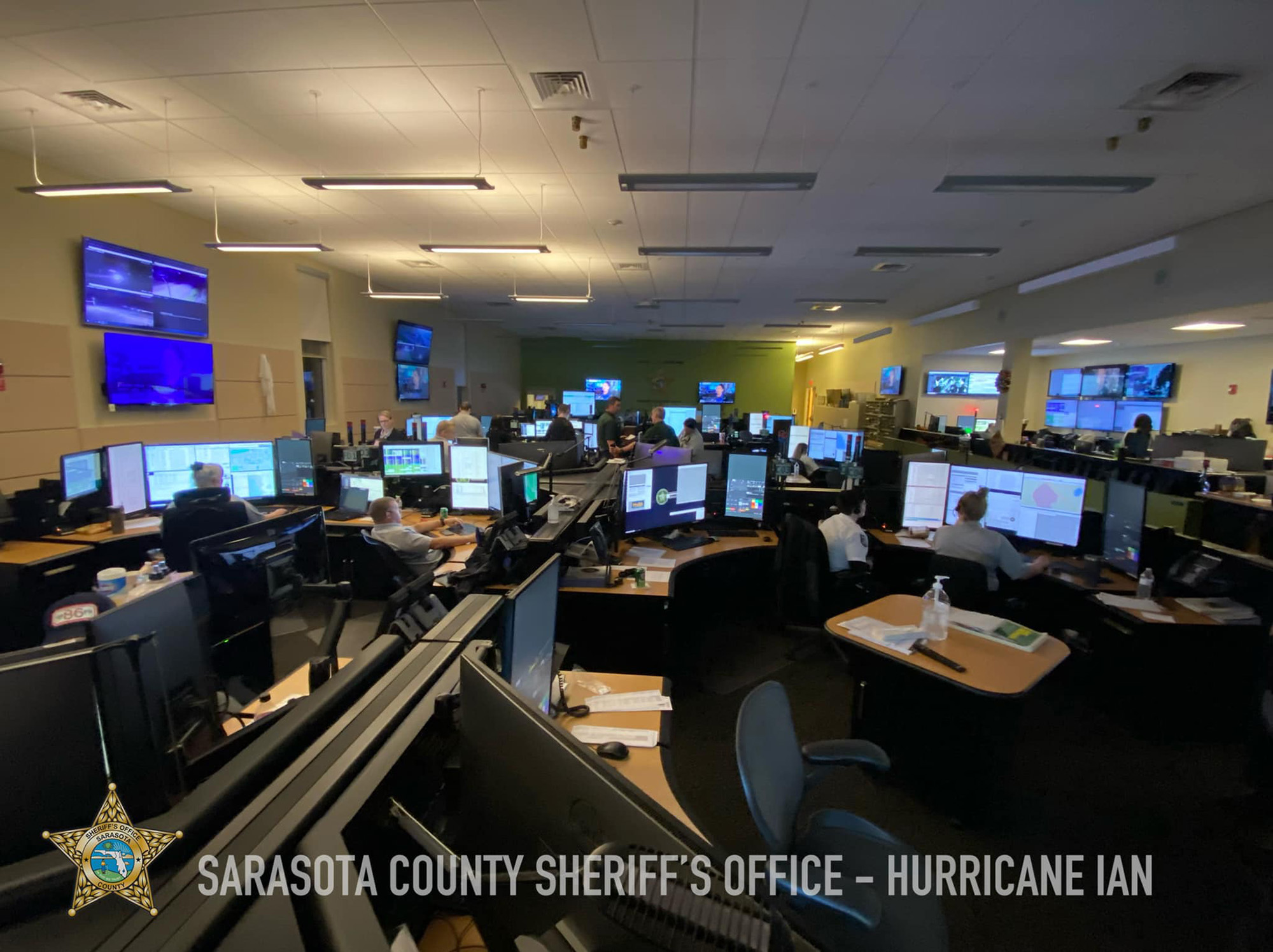 Sarasota County Sheriff's Office have been inundated with emergency calls.