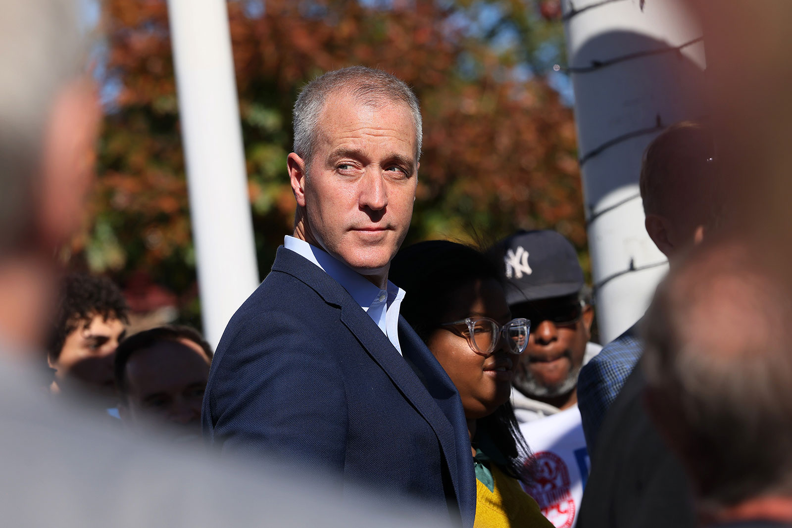 New York Rep. Sean Patrick Maloney attends a rally on October 29, in Nyack, New York. 