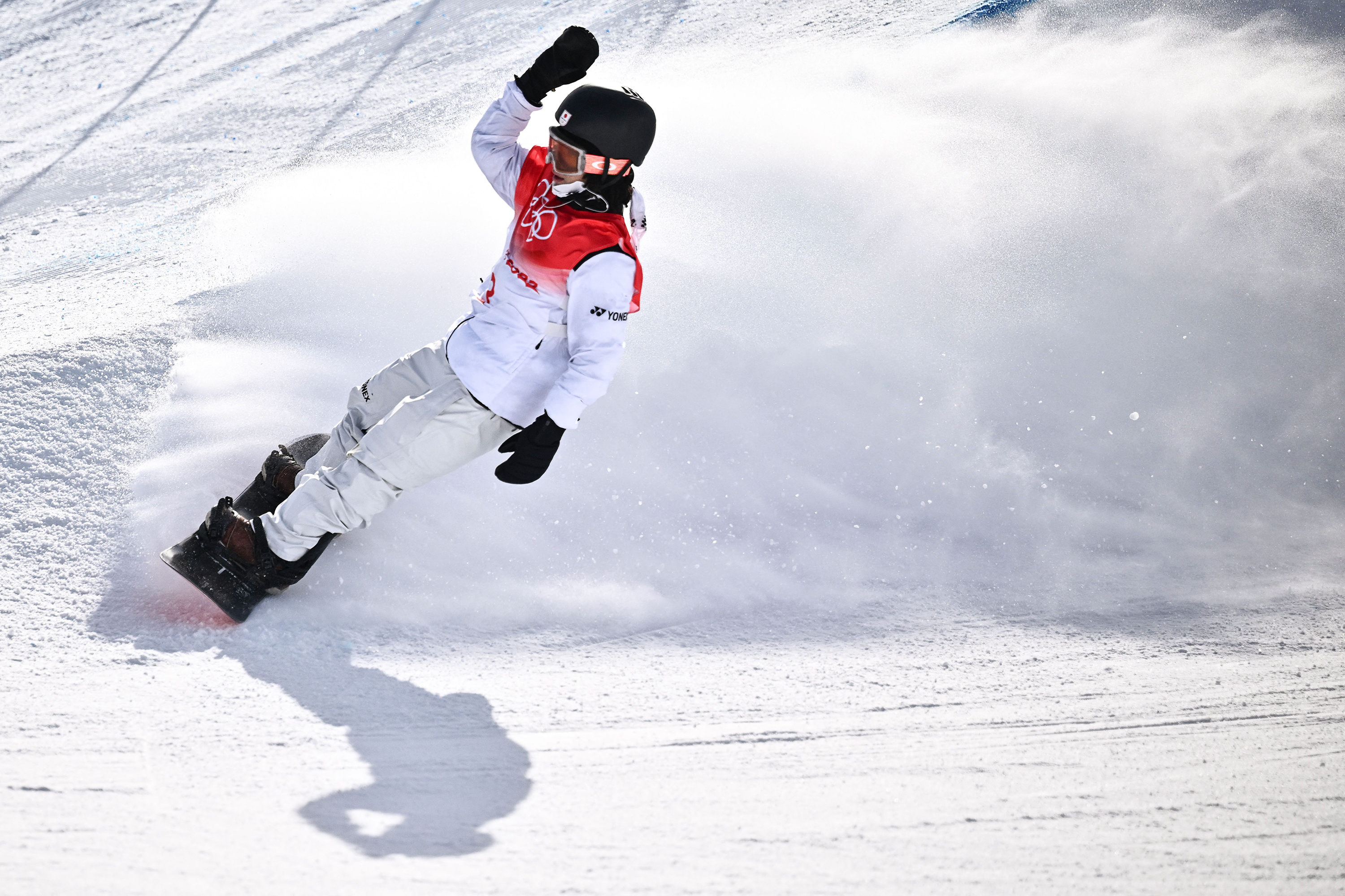 Japan's Ayumu Hirano wins the snowboard men's halfpipe final on Friday.