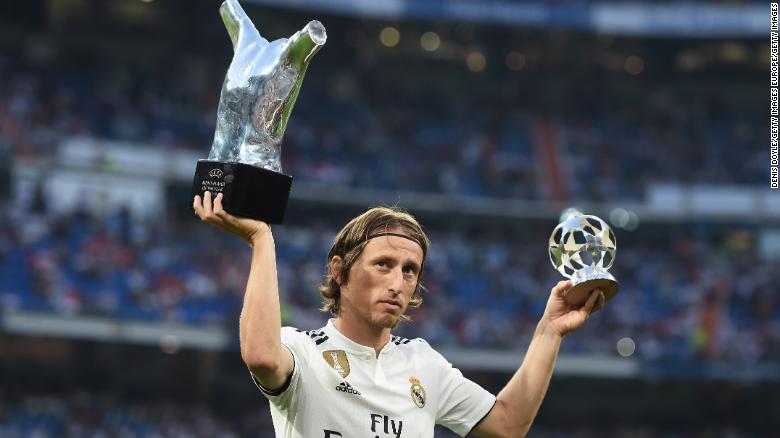 Luka Modric was named 2018 UEFA Player of the Year.
